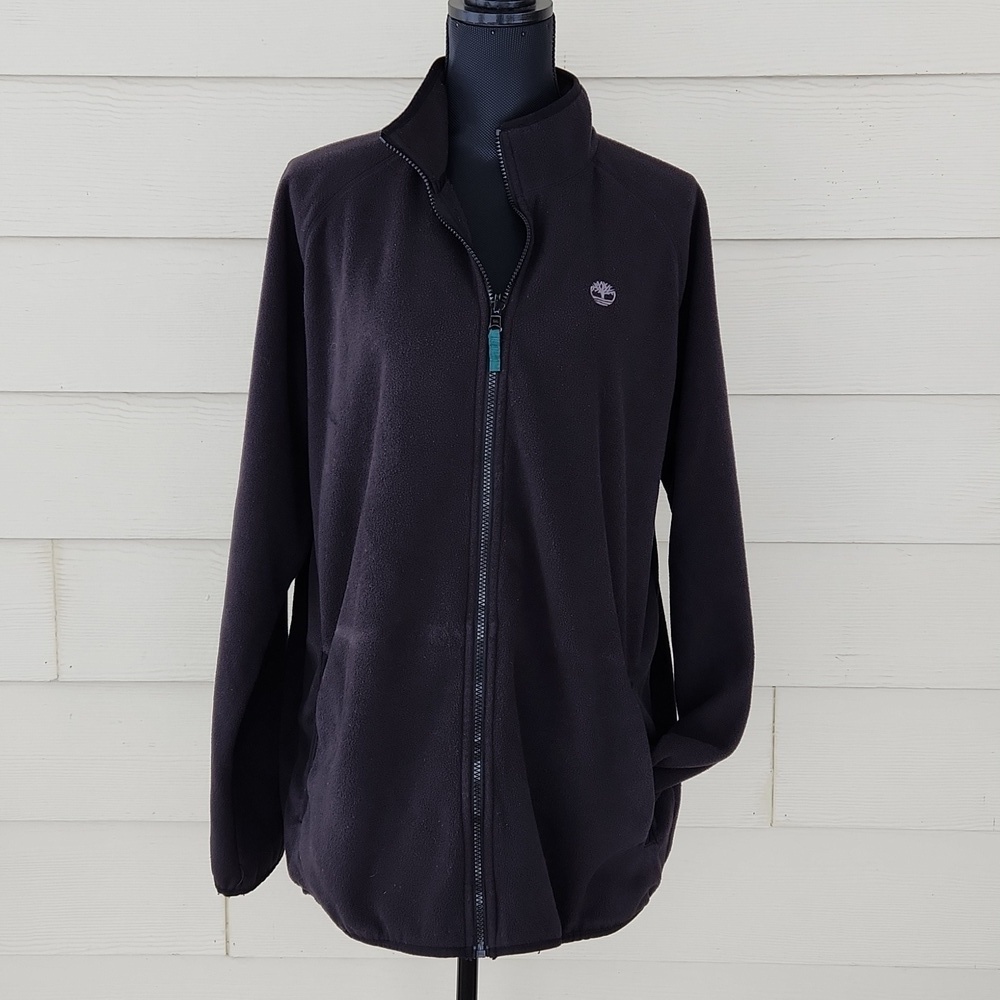 Timberland Jacket Black Fleece Long Sleeve Full Zip (XL) - Picture 2 of 11